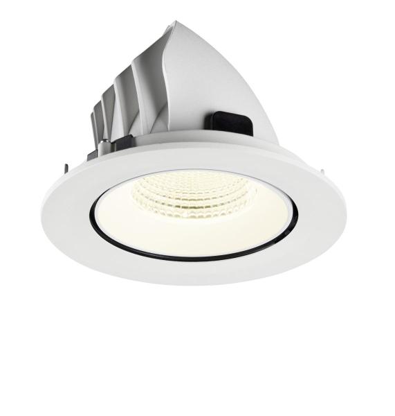 NUMINOS® GIMBLE L, Deckeneinbauleuchte, 4000 K, 55°, IP20, rund, weiß