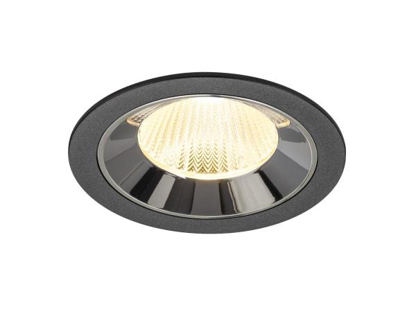 NUMINOS® L, Deckeneinbauleuchte schwarz/chrom 3000 K 40°