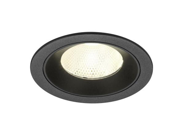 NUMINOS® L, Deckeneinbauleuchte, 4000 K, 20°, IP20, rund, schwarz