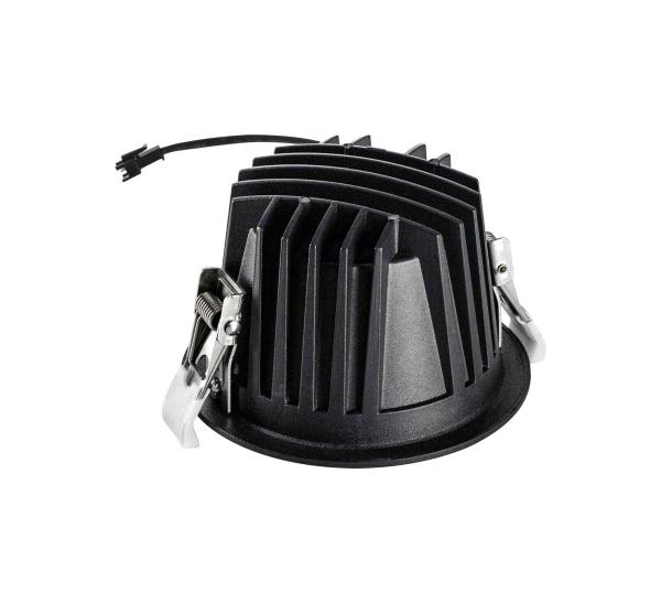 NUMINOS® L, Deckeneinbauleuchte, 4000 K, 20°, IP20, rund, schwarz