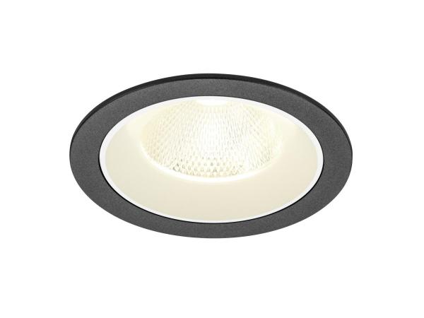 NUMINOS® L, Deckeneinbauleuchte, 4000 K, 20°, IP20, rund, schwarz / weiß