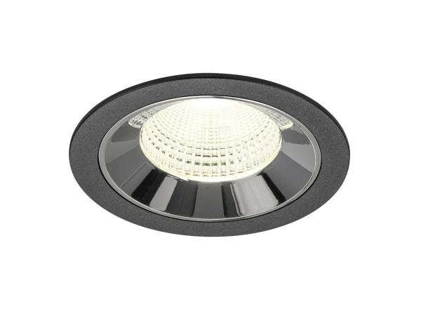 NUMINOS® L, Deckeneinbauleuchte schwarz/chrom 4000 K 55°