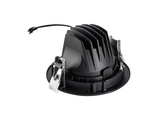 NUMINOS® MOVE L, Deckeneinbauleuchte, 3000 K, 20°, IP20, rund, schwarz