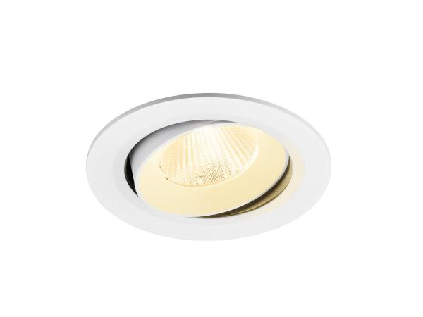 NUMINOS® MOVE L, Deckeneinbauleuchte, 3000 K, 40°, IP20, rund, weiß