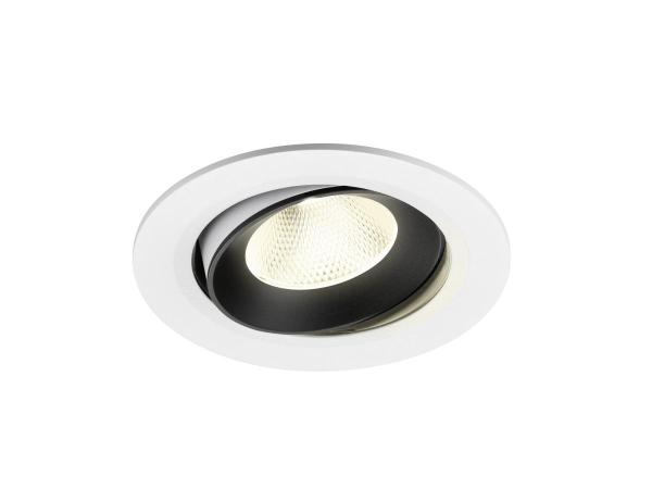 NUMINOS® MOVE L, Deckeneinbauleuchte weiß/schwarz 4000 K 20°
