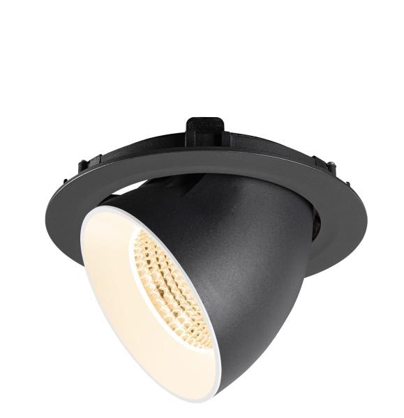 NUMINOS® GIMBLE XL, Deckeneinbauleuchte,, 2700 K, 55°, schwarz / weiß