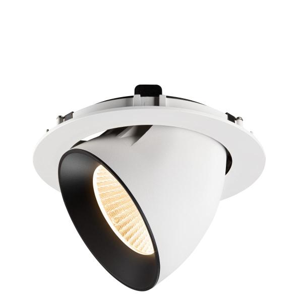 NUMINOS® GIMBLE XL, Deckeneinbauleuchte weiß/schwarz 2700 K 40°