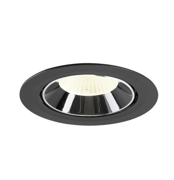NUMINOS® GIMBLE XL, Deckeneinbauleuchte schwarz/chrom 4000 K 40°