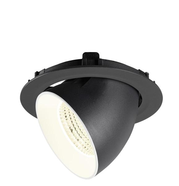 NUMINOS® GIMBLE XL, Deckeneinbauleuchte,, 4000 K, 55°, schwarz / weiß