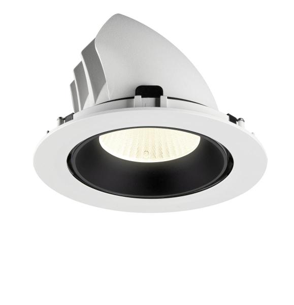 NUMINOS® GIMBLE XL, Deckeneinbauleuchte weiß/schwarz 4000 K 40°