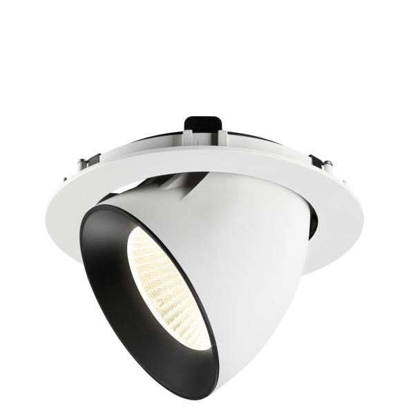 NUMINOS® GIMBLE XL, Deckeneinbauleuchte weiß/schwarz 4000 K 40°