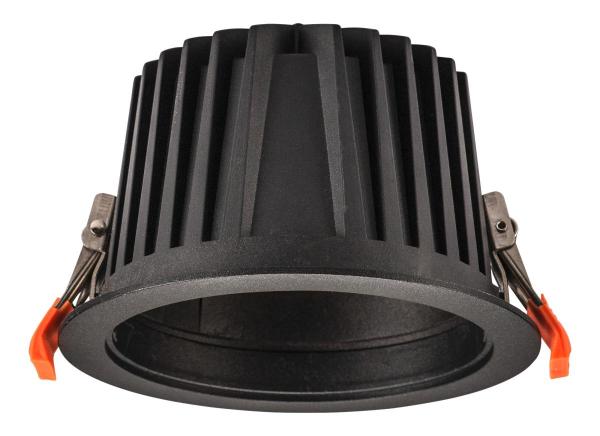 NUMINOS® XL, Deckeneinbauleuchte, 3000 K, 40°, IP20, rund, schwarz