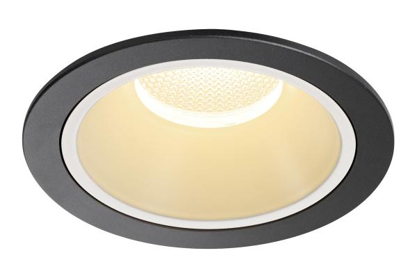 NUMINOS® XL, Deckeneinbauleuchte, 3000 K, 55°, IP20, rund, schwarz / weiß