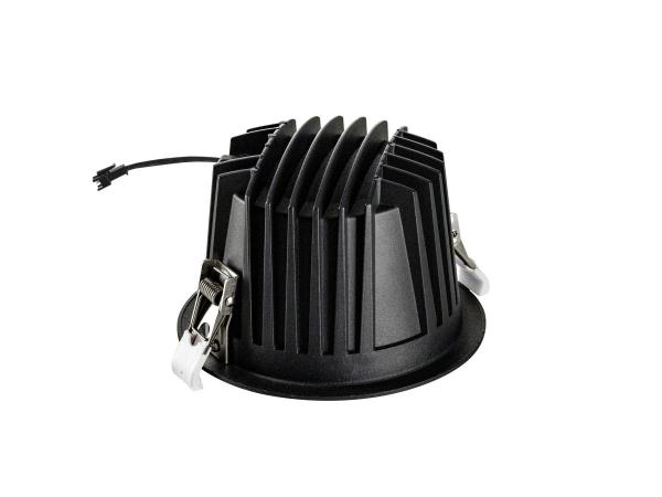 NUMINOS® XL, Deckeneinbauleuchte schwarz/chrom 3000 K 55°