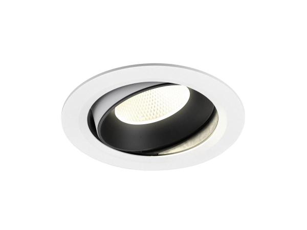 NUMINOS® MOVE XL, Deckeneinbauleuchte weiß/schwarz 4000 K 20°