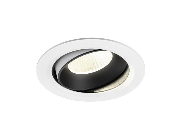 NUMINOS® MOVE XL, Deckeneinbauleuchte weiß/schwarz 4000 K 40°