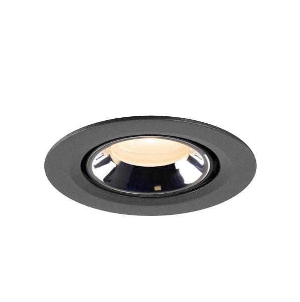 NUMINOS® GIMBLE XS, Deckeneinbauleuchte schwarz/chrom 2700 K 20°