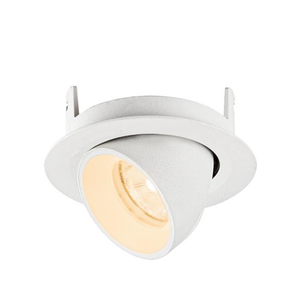 NUMINOS® GIMBLE XS, Deckeneinbauleuchte, 2700 K, 20°, IP20, rund, weiß