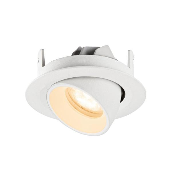 NUMINOS® GIMBLE XS, Deckeneinbauleuchte, 2700 K, 55°, IP20, rund, weiß