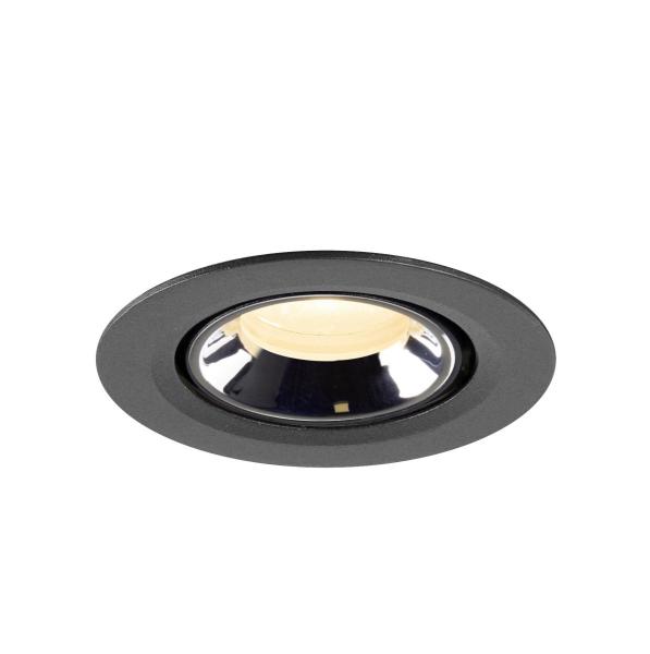 NUMINOS® GIMBLE XS, Deckeneinbauleuchte schwarz/chrom 3000 K 20°