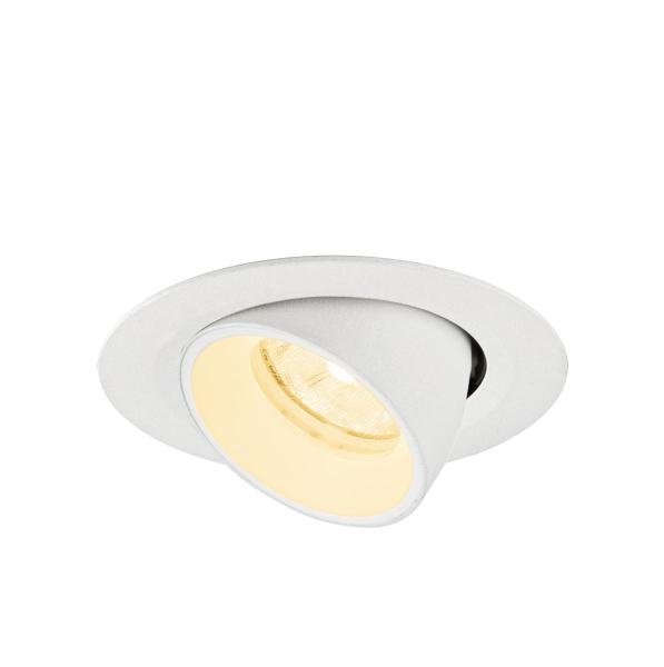 NUMINOS® GIMBLE XS, Deckeneinbauleuchte, 3000 K, 20°, IP20, rund, weiß