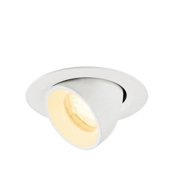 NUMINOS® GIMBLE XS, Deckeneinbauleuchte, 3000 K, 40°, IP20, rund, weiß