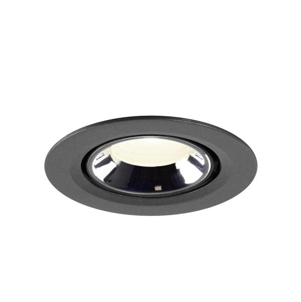 NUMINOS® GIMBLE XS, Deckeneinbauleuchte schwarz/chrom 4000 K 20°