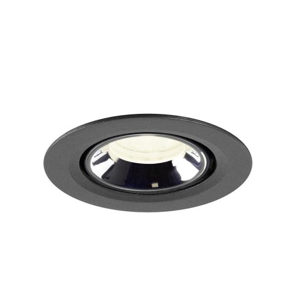 NUMINOS® GIMBLE XS, Deckeneinbauleuchte schwarz/chrom 4000 K 40°