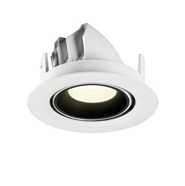 NUMINOS® GIMBLE XS, Deckeneinbauleuchte weiß/schwarz 4000 K 20°