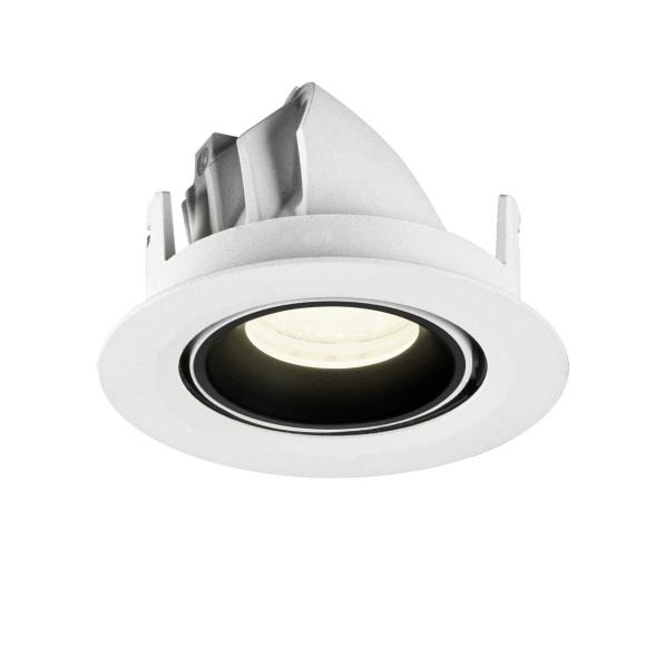 NUMINOS® GIMBLE XS, Deckeneinbauleuchte weiß/schwarz 4000 K 40°