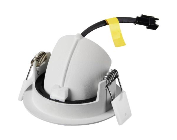 NUMINOS® GIMBLE XS, Deckeneinbauleuchte weiß/chrom 4000 K 40°