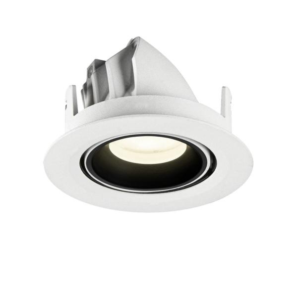 NUMINOS® GIMBLE XS, Deckeneinbauleuchte weiß/schwarz 4000 K 55°