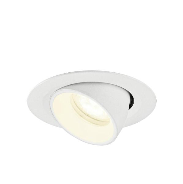 NUMINOS® GIMBLE XS, Deckeneinbauleuchte, 4000 K, 55°, IP20, rund, weiß