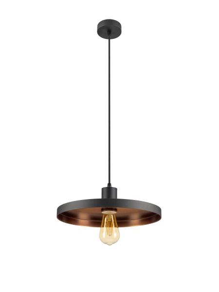 LALU® PLATE 33, Leuchtenschirm, E27 Base, Mix&Match, H: 1.5 cm, schwarz / bronze