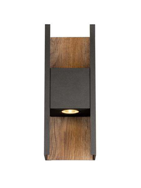 FLATT II, Wandaufbauleuchte, PHASE, 2700 K, 9.5 W, anthrazit / braun