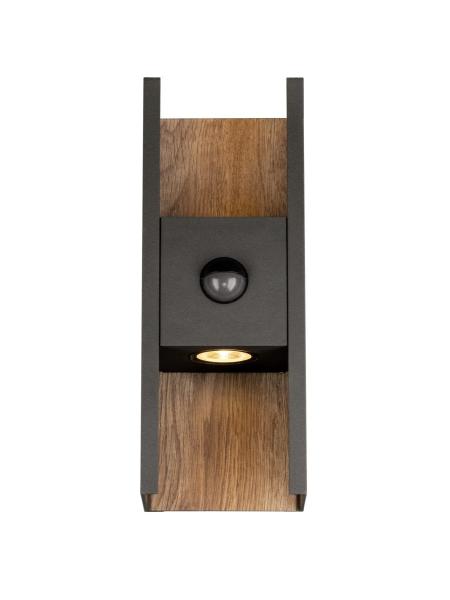 FLATT II, Wandaufbauleuchte, SENSOR, 2700 K, max. 10 W, anthrazit / braun
