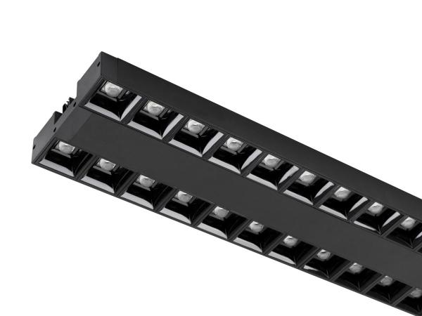 SIGHT EVO, 3~ Spot, double, rechteckig, 3000 K, 25 W, 60°, schwarz