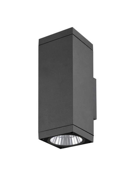 THEO PRO L, Wandaufbauleuchte, single, DALI, P2, rechteckig, 2700 K, 15 W, 24°, anthrazit