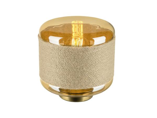 PANTILO ROPE 19, Tischleuchte, E27, zylindrisch, 1 x max. 15 W, gold