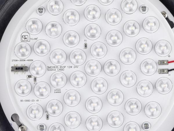 CYFT WAVE XL, Wand- und Deckenaufbauleuchte, 2700/3000/4000 K, 15 W, PHASE, 105°, IP65 schwarz / klar