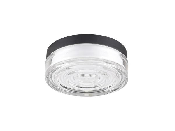 CYFT WAVE XL, Wand- und Deckenaufbauleuchte, 2700/3000/4000 K, 15 W, PHASE, 105°, IP65 schwarz / klar