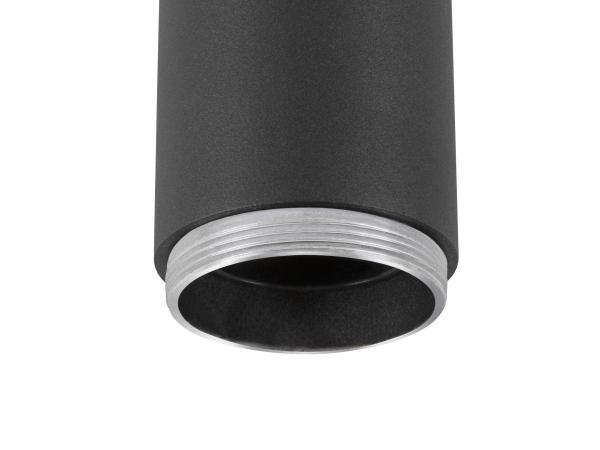 LALU®, Pendelleuchte, E27 Base, Mix&Match, Pendellänge 200 cm, 1 x max. 10 W, schwarz