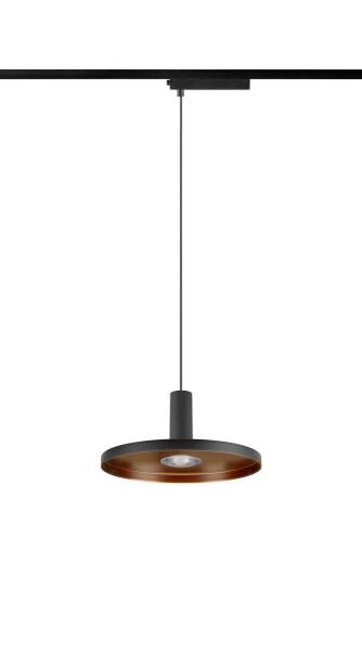 LALU®, 1~Pendelleuchte, PHASE, LED Base, Mix&Match, Pendellänge 200 cm, 2700/3000K, 40°, schwarz