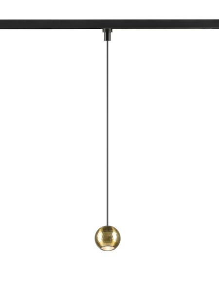 DYSKO, 1~ Pendelleuchte, PHASE, Pendellänge 200 cm, 2700K, 36°, schwarz / gold