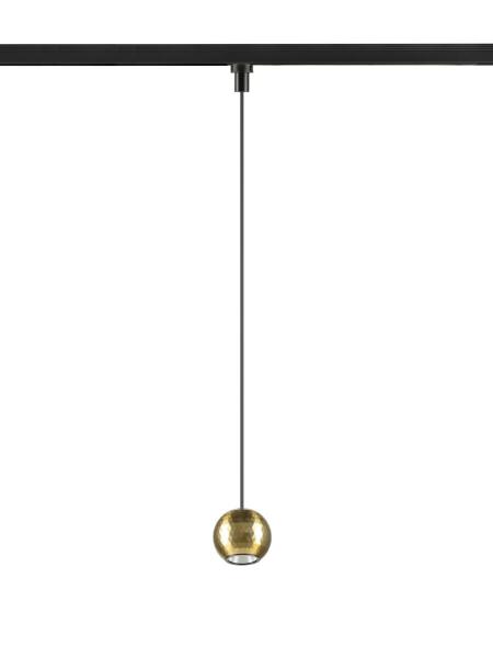 DYSKO, 1~ Pendelleuchte, PHASE, Pendellänge 200 cm, 2700K, 36°, schwarz / gold