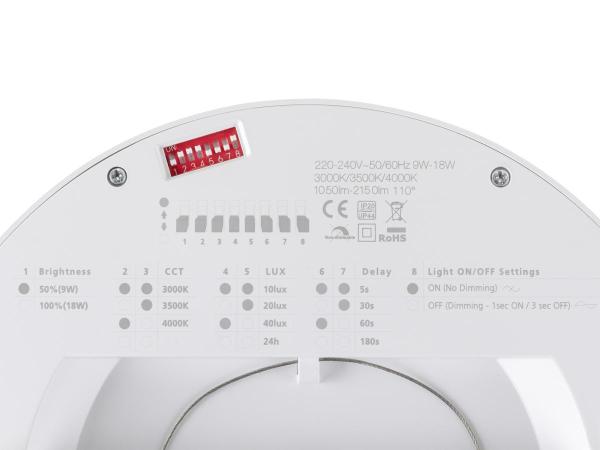 DOWNLIGHT VARIO 220 22 830/840 WH ML PIR