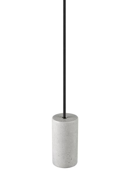 FITU PD, E27, stone, Pendelleuchte, Pendellänge 500 cm, offenes Kabelende, 1 x max. 15 W, grau