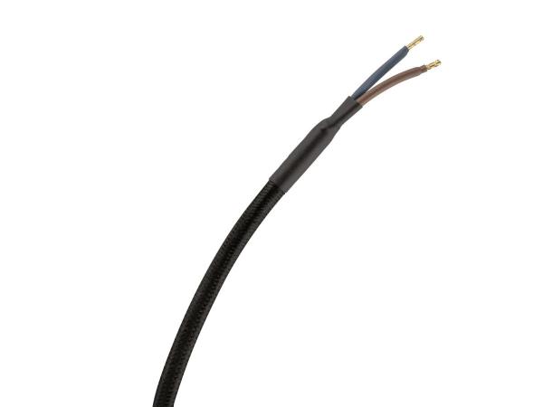 FITU PD, E27, ribbed, Pendelleuchte, Pendellänge 500 cm, offenes Kabelende, 1 x max. 15 W, schwarz