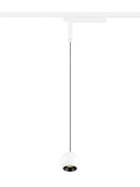 LIGHT EYE® 2.0, 1~ Pendelleuchte, Pendellänge 200 cm, 3000 K, 30°,, weiß / schwarz