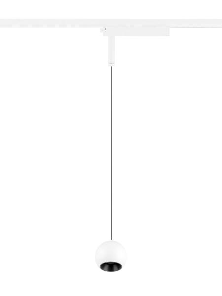 LIGHT EYE® 2.0, 1~ Pendelleuchte, Pendellänge 200 cm, 3000 K, 30°,, weiß / schwarz